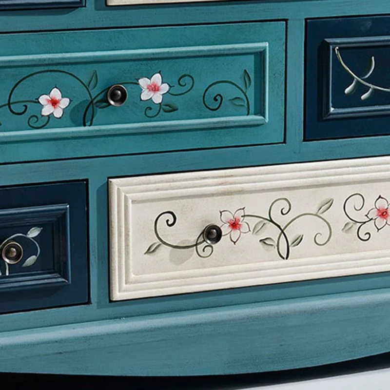 Nautical Vertical Chest Bedroom Eenkleurig Wood Storage Chest Drawers 34l