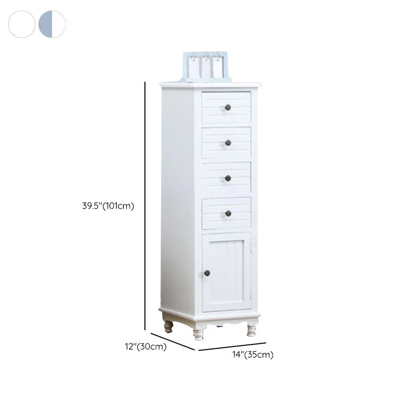 Nautical Vertical Massief Wood Storage Chest Bedroom Chest Drawers Distressed