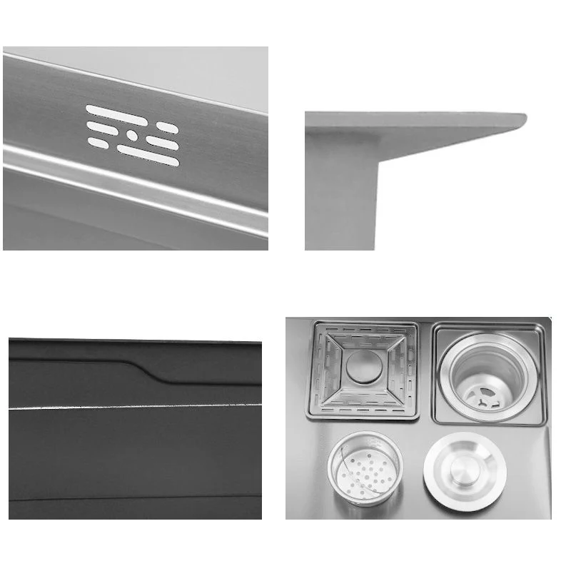 Niet-roestend Steel Kitchen Sink Contemporary Kitchen Sink Drain Assembly 24l