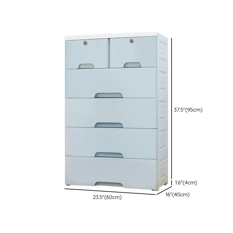 Non-Hanging Armoire Drawer kunststof Storage Cabinet Legs 15l
