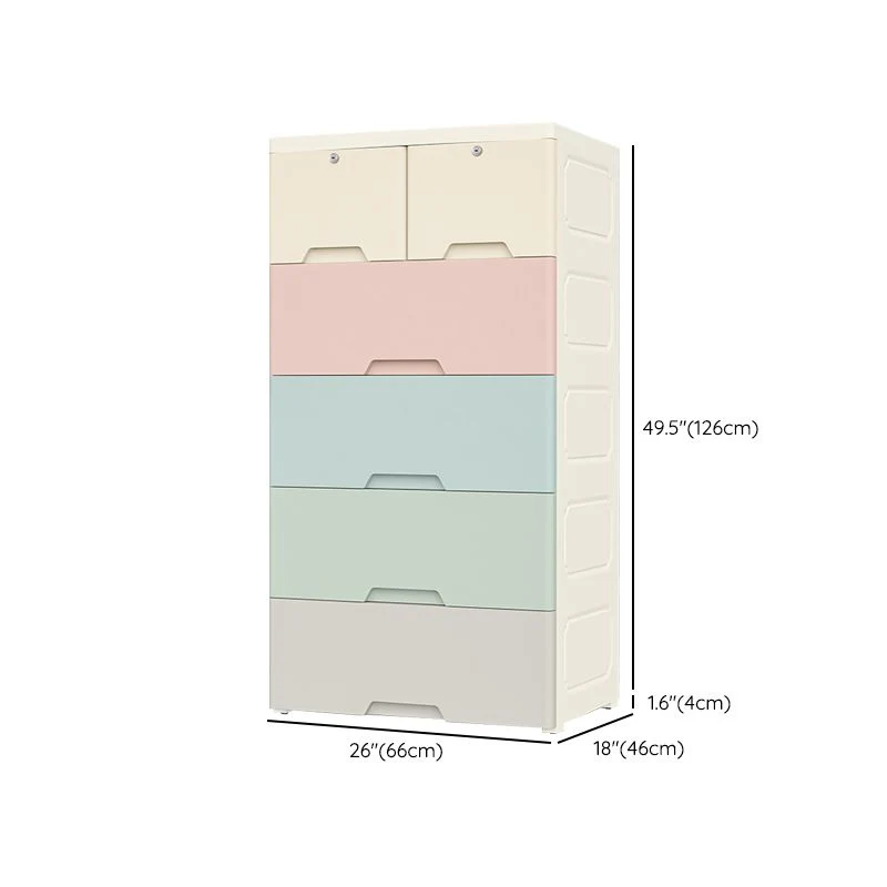 Non-Hanging Armoire Drawer Van kunststof Storage Cabinet Legs 15l