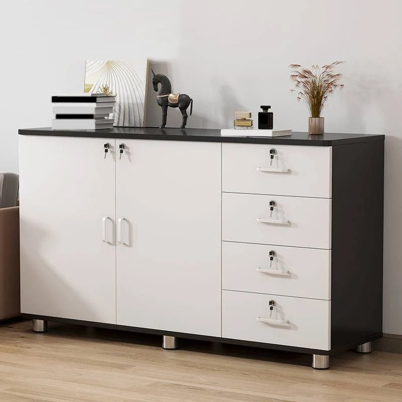 Nordic Style Cabinet Wood Lock and Storage Lateral File Cabinet 39l
