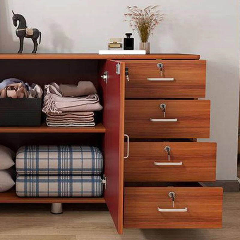 Nordic Style Cabinet Wood Lock and Storage Lateral File Cabinet 39l