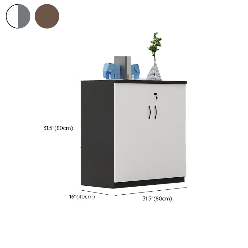 Nordic Style File Cabinet hout Frame Storage Lateral Filing Cabinet 31l