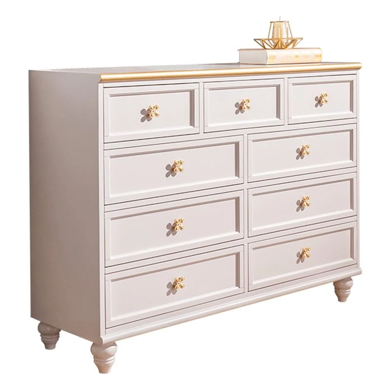 Ornate Traditional Lingerie Chest Natuurrubber Wood Storage Chest Drawers Bedroom 31l