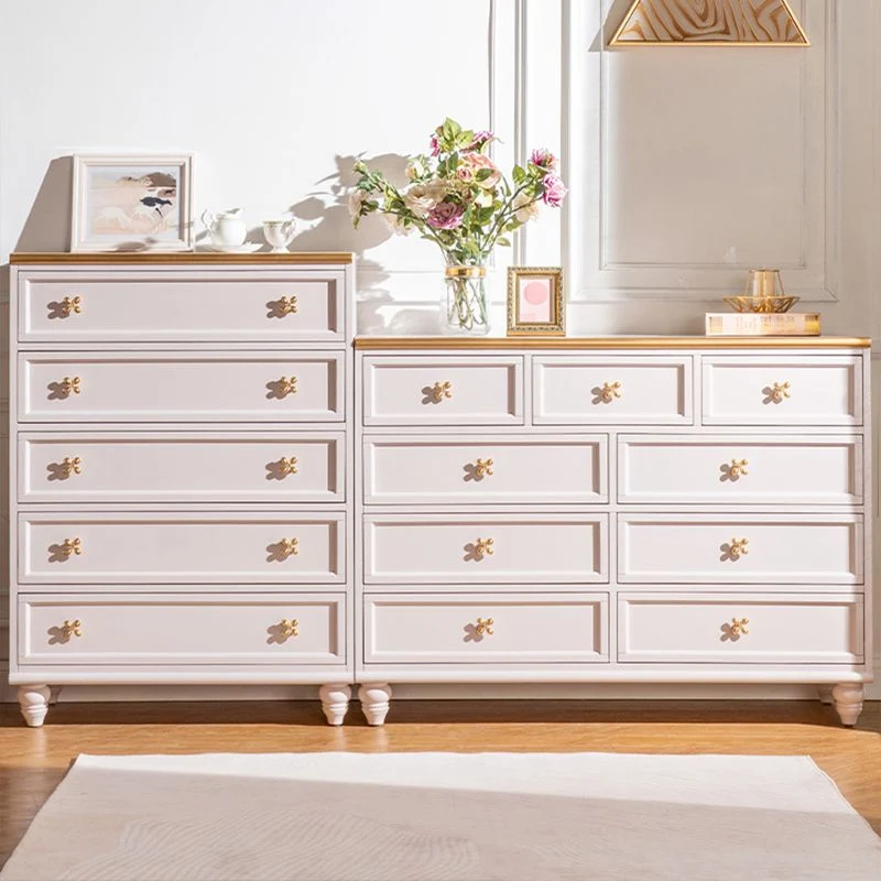 Ornate Traditional Lingerie Chest Natuurrubber Wood Storage Chest Drawers Bedroom 31l