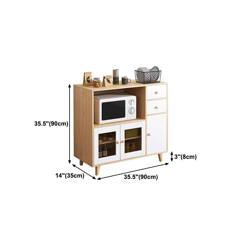 Rectangle Storage Cabinet Sideboard Modern Massief hout Kitchen Sideboard 24l
