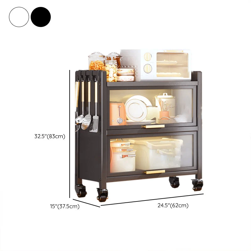 Regulier Metal Bookshelf Glam Closed Back Bookcase Cabinets 24
