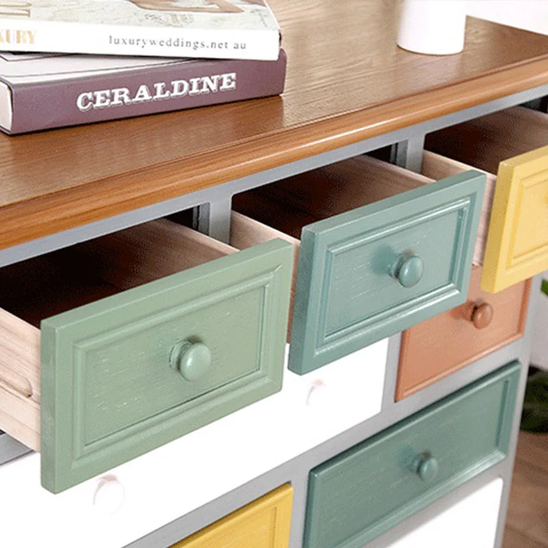 Retro Style Massief hout Storage Chest Dresser Bedroom Storage Chest Drawers 34l