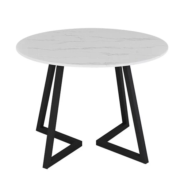 Sintered Stone Dining Table Round Hedendaags Dining Table Black Frame 31