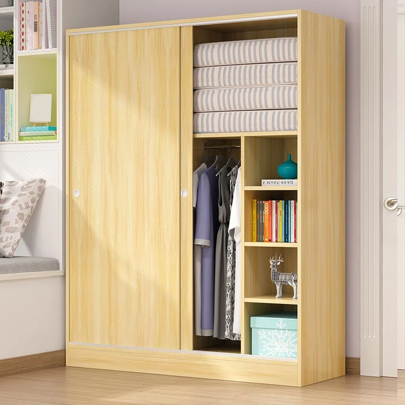 Sliding Door Wardrobe Cabinet Garment Rod Massief hout Wardrobe Closet 39l