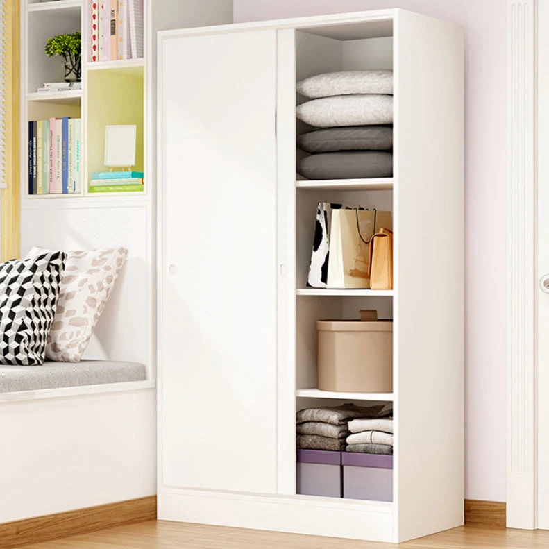 Sliding Door Wardrobe Cabinet Garment Rod Massief hout Wardrobe Closet 39l
