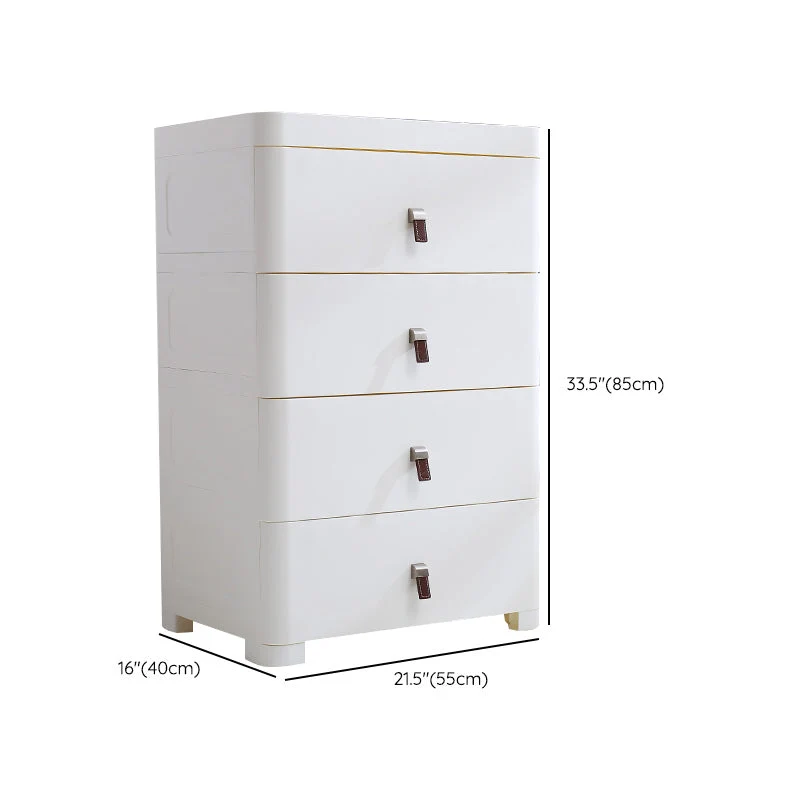 Sneeuwwit Plastic Storage Cabinet Bathroom Contemporary Cabinet Drawers 18l