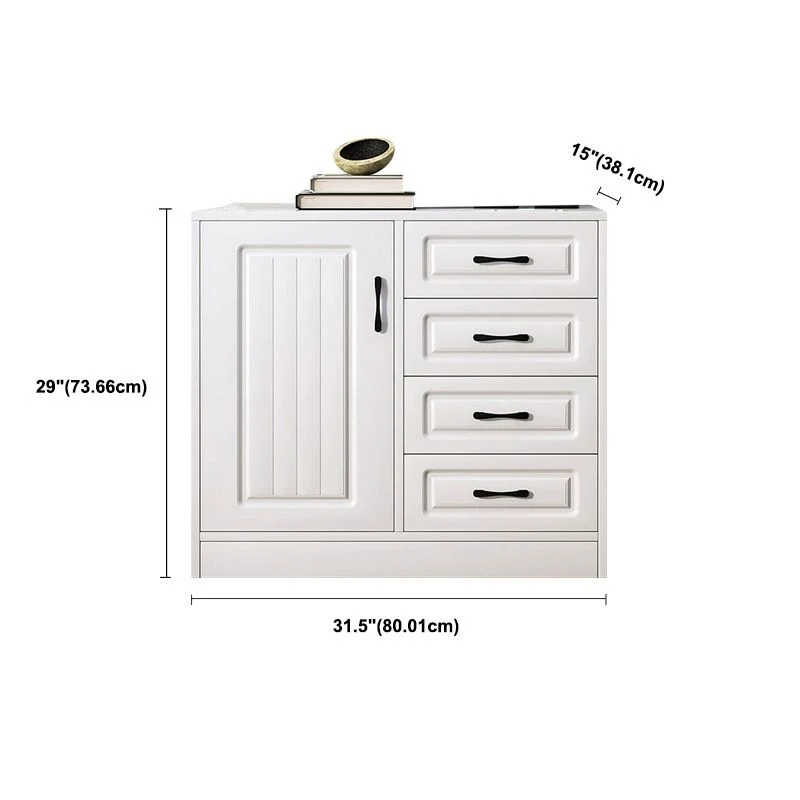 Sneeuwwit Storage Chest Modern Style Wooden Storage Chest Dresser Drawers and Doors Https