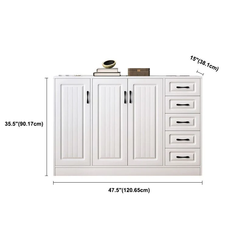 Sneeuwwit Storage Chest Modern Style Wooden Storage Chest Dresser Drawers and Doors Https