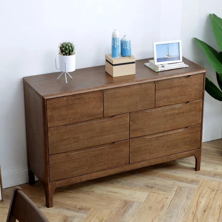 Solid Wood Storage Chest Dresser Eigentijds Storage Chest Drawers Bedroom Natural
