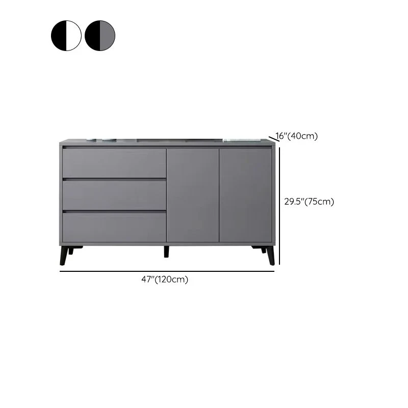 Stain Resistant Storage Cabinet Wood Side Cabinet Drawer 39