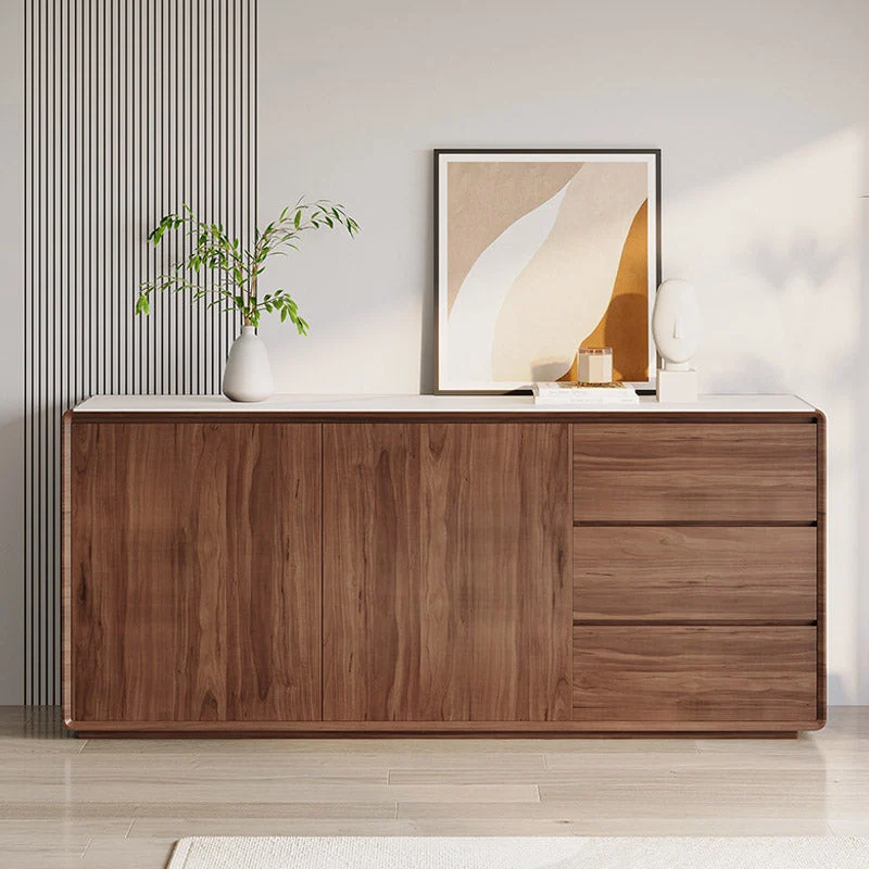 Stone Credenza Actueel Style Side Board Drawers and Cabinets 47l