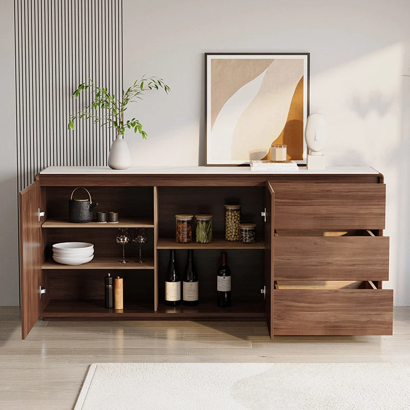 Stone Credenza Actueel Style Side Board Drawers and Cabinets 47l