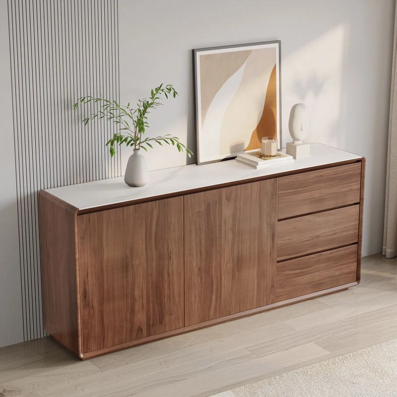 Stone Credenza Actueel Style Side Board Drawers and Cabinets 47l