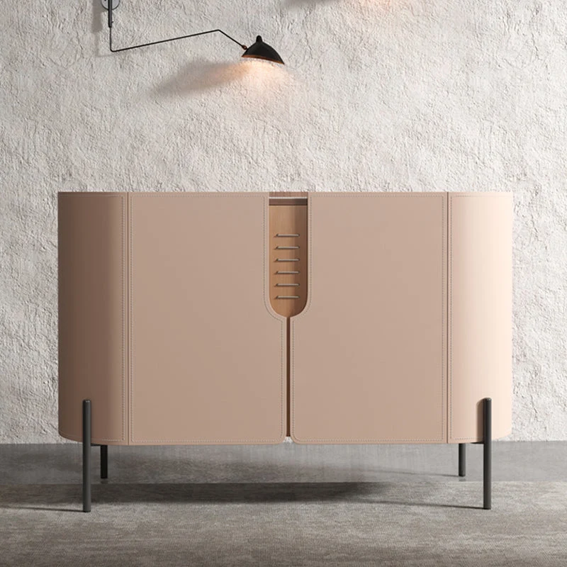 Stone Credenza Contemporary Style Server Cabinets and Drawers 47l