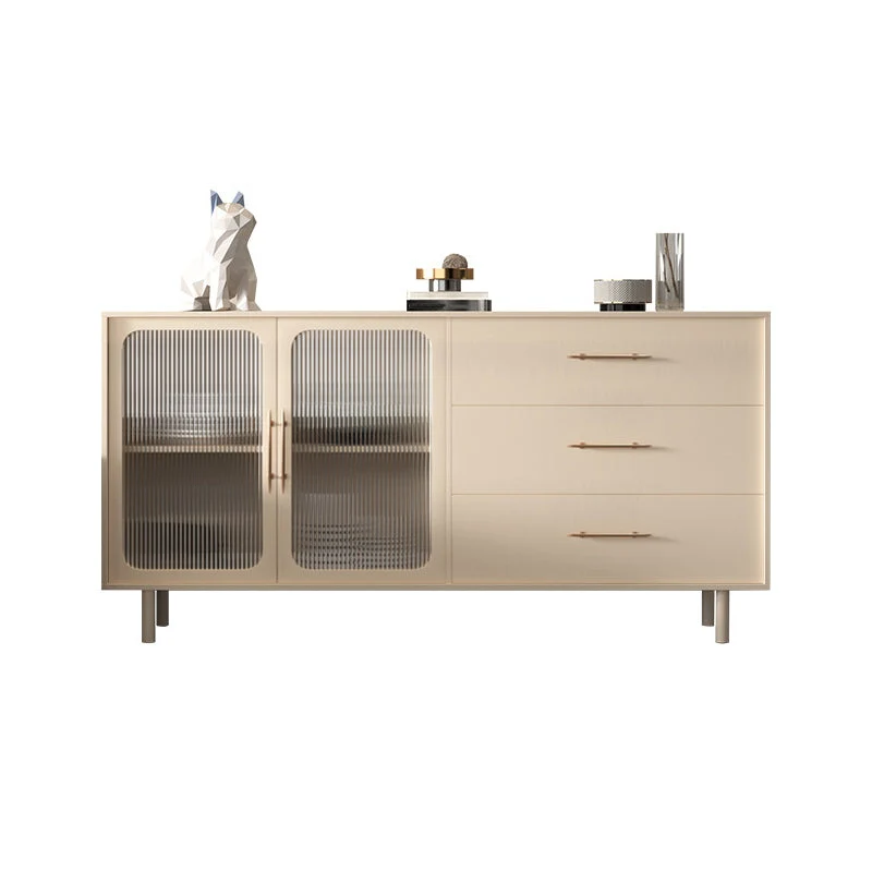 Stone Credenza Contemporary Style Server Drawers and Cabinets 39l