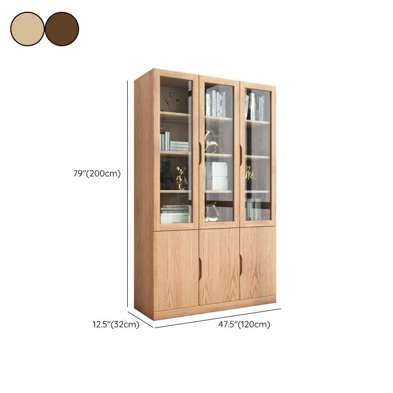 Storage Contemporary File Cabinet Hout Frame Glass Doors Filing Cabinet 31