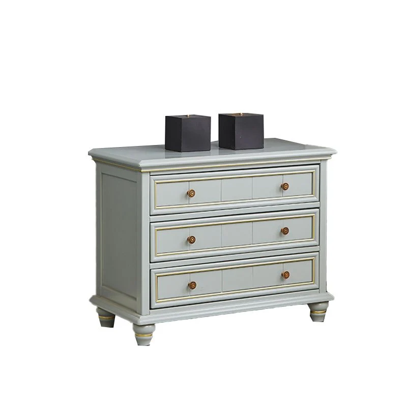 Strak Rectangle Side Cabinet Gray Wood Knobs Cabinet Drawer