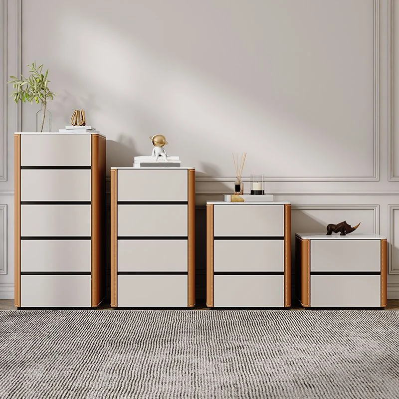 Strak Storage Chest Dresser Stone Storage Chest 2/3/4/5 Drawers White