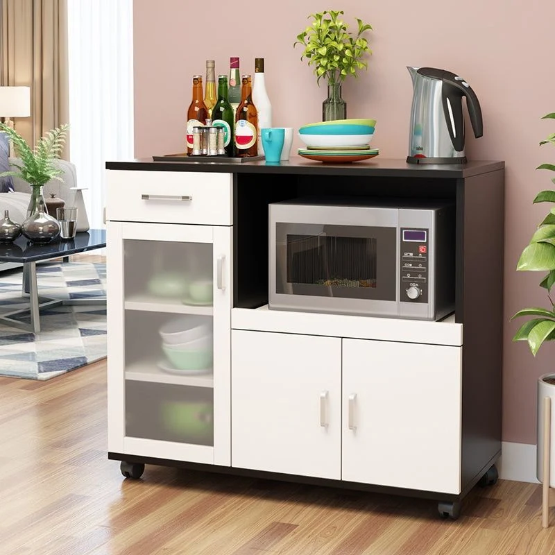Strak Style Dinner Server Engineered Wood Server Open Storage 23l