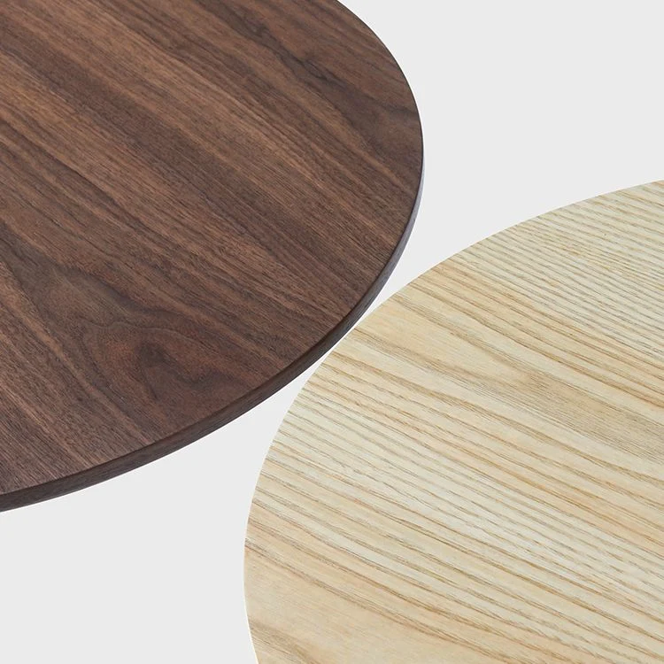 Strak Style Round Table Wooden Dining Table Pedestal Base Kitchen 19