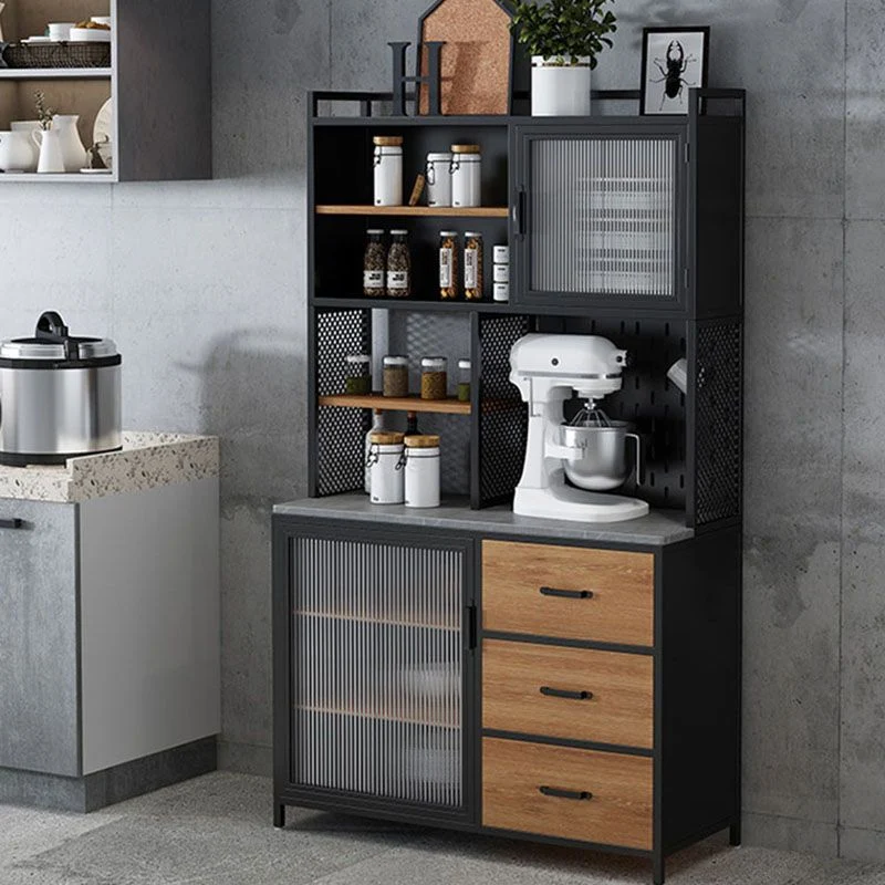Strak Style Sideboard Wooden Drawers and Storage Kitchen Dining Room 39l