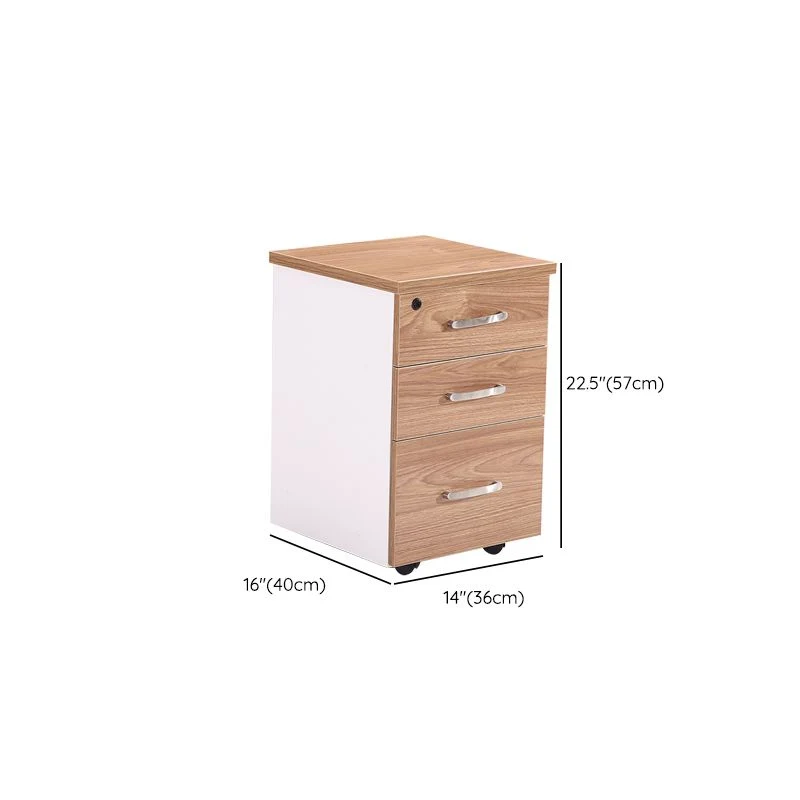 Strak Vertical Filing Cabinet Wood File Cabinet Locking Storage Light