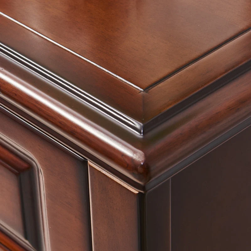 Traditional Bedroom Elastisch Wood Storage Chest Vertical Chest Drawers Grey