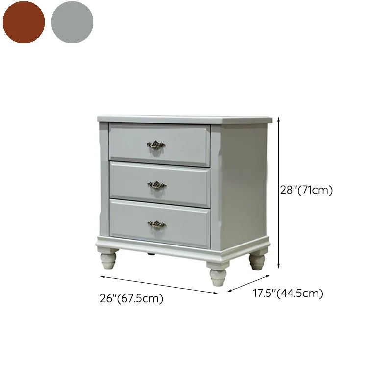 Traditional Bedroom Elastisch Wood Storage Chest Vertical Chest Drawers Grey
