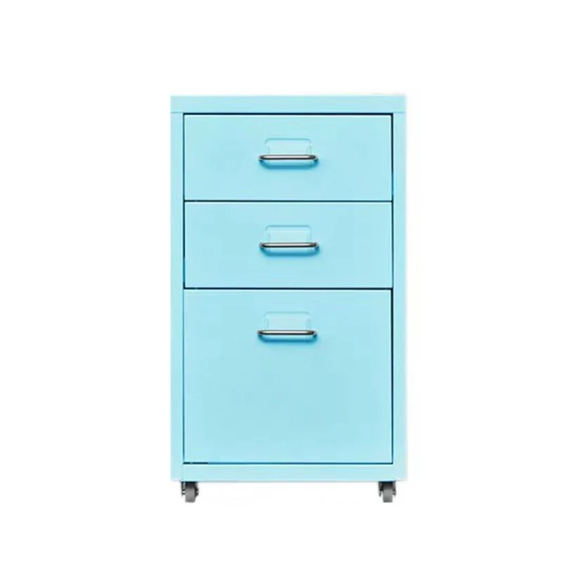 Traditional Cabinet Van metaal Vertical File Drawers and Pedestal Cabinet Pink