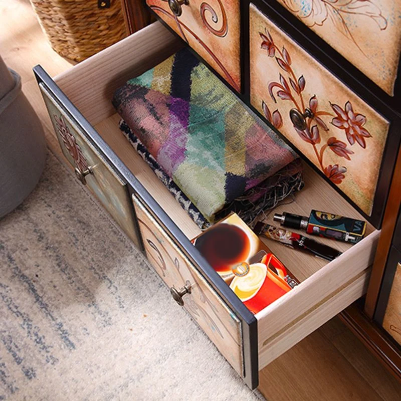 Traditional Dresser Eenkleurig Wood Storage Chest Drawers Bedroom 24l