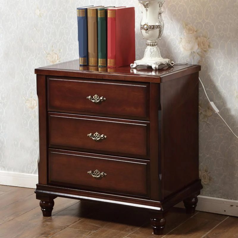 Traditional Houtsoort Bedroom Chest Vertical Storage Chest Drawers