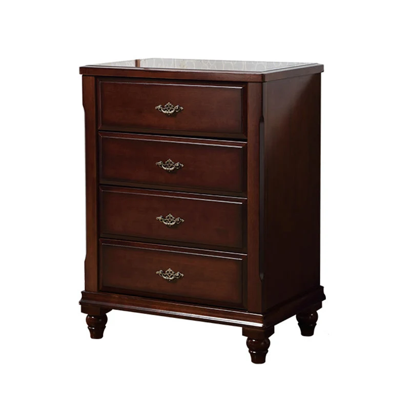 Traditional Houtsoort Bedroom Chest Vertical Storage Chest Drawers