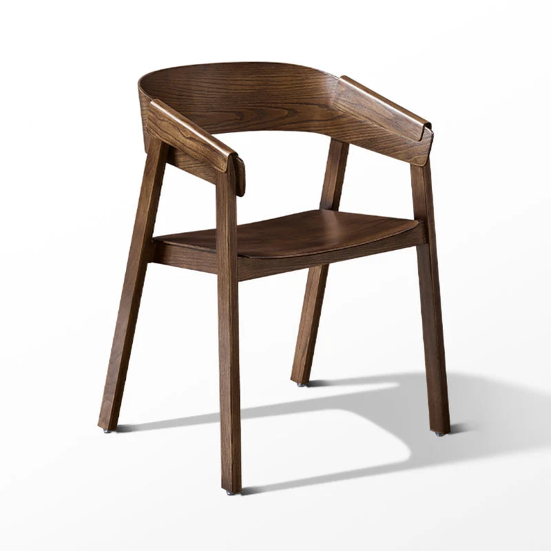 Traditional Open Back Chairs Dining Arm Chair Houtsoort Legs Kitchen Black