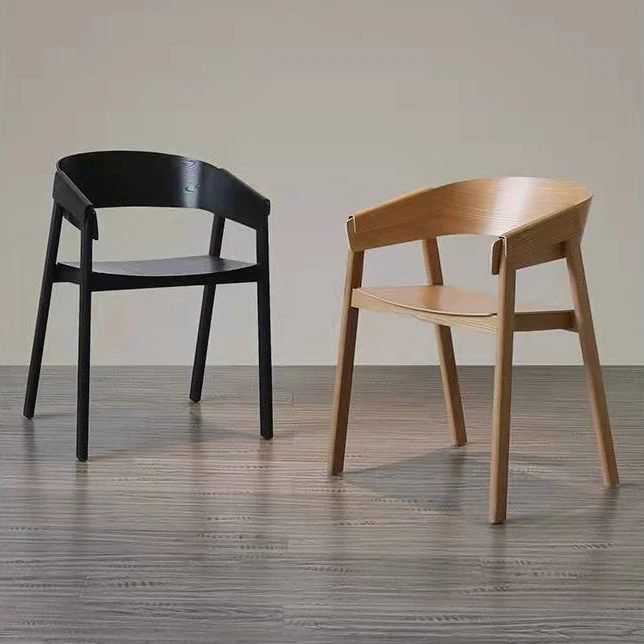 Traditional Open Back Chairs Dining Arm Chair Houtsoort Legs Kitchen Black
