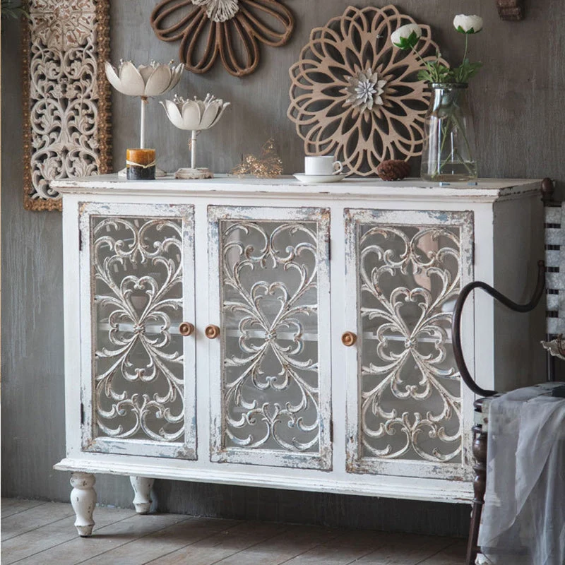Traditional Solid Wood Display Stand Glaswerk Doors Hutch Cabinet Doors Https