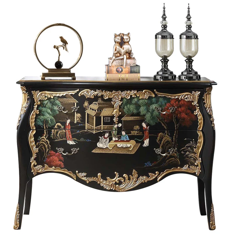 Traditional Storage Chest Dresser Bedroom Stevig Wood Storage Chest Drawers Black