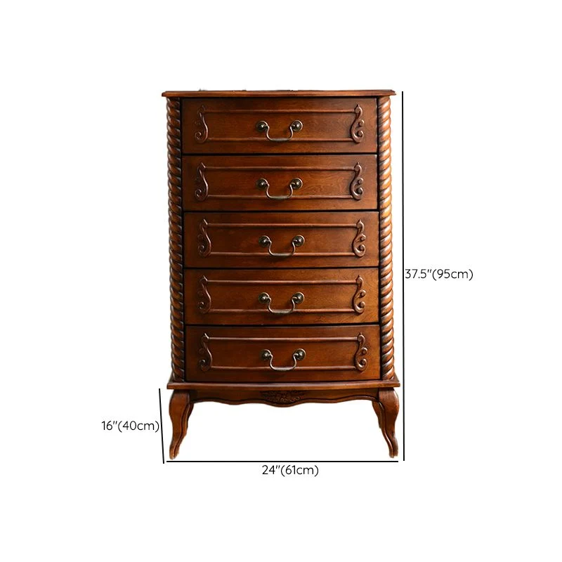 Traditional Storage Chest Effen Wood Dresser 2/3/5 Drawers