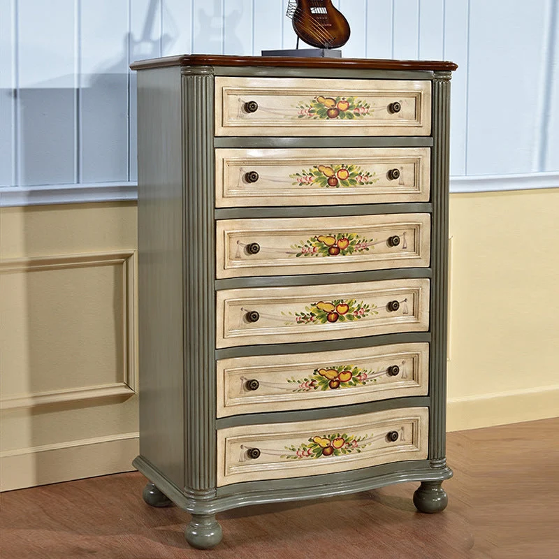 Traditional Storage Dresser hout Chest Dresser Drawers White