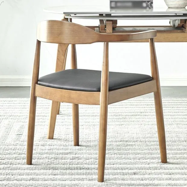 Traditional Style Chair Dining Kitchen Open Back Arm Chair Houtsoort Legs Wood