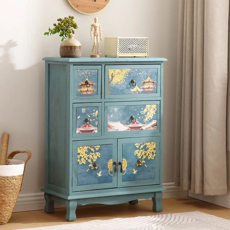Traditional Style Combo Dresser Bedroom Effen Wood Storage Chest Drawers and Doors 24l