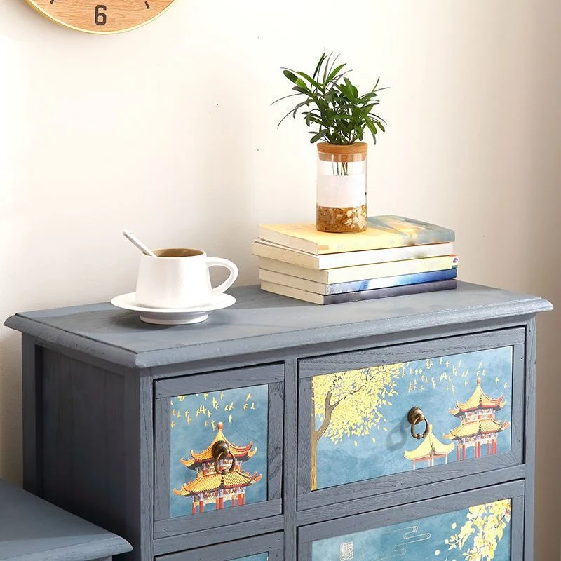 Traditional Style Combo Dresser Bedroom Effen Wood Storage Chest Drawers and Doors 24l