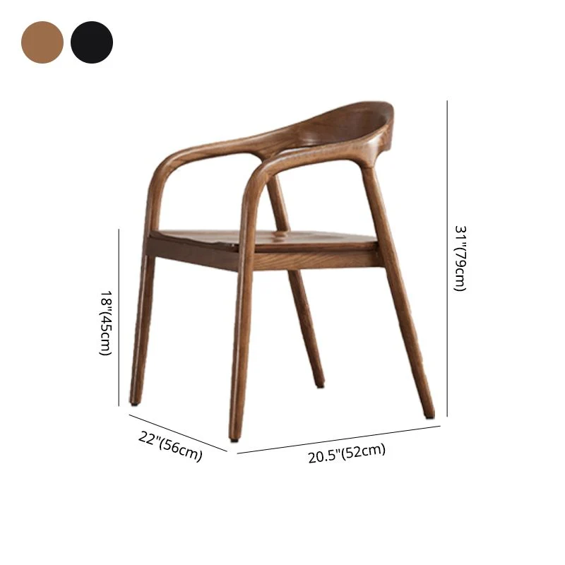 Traditional Style Dining Chairs Kitchen Arm Dining Chair Houtsoort Legs Black