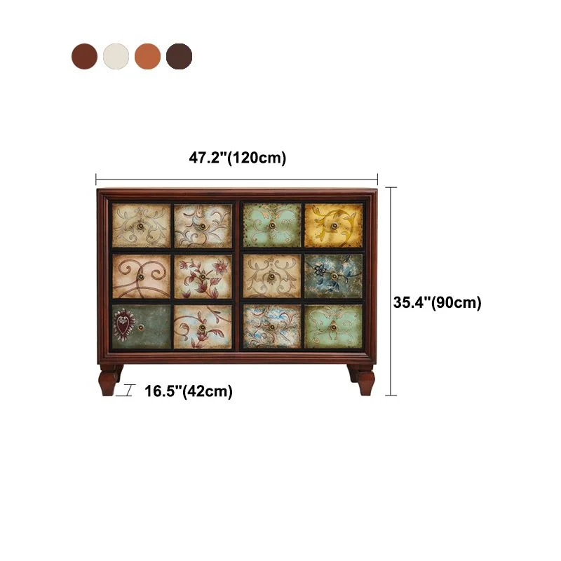 Traditional Style Dresser Solid Wood Storage Chest Meervoudig Drawers 24l